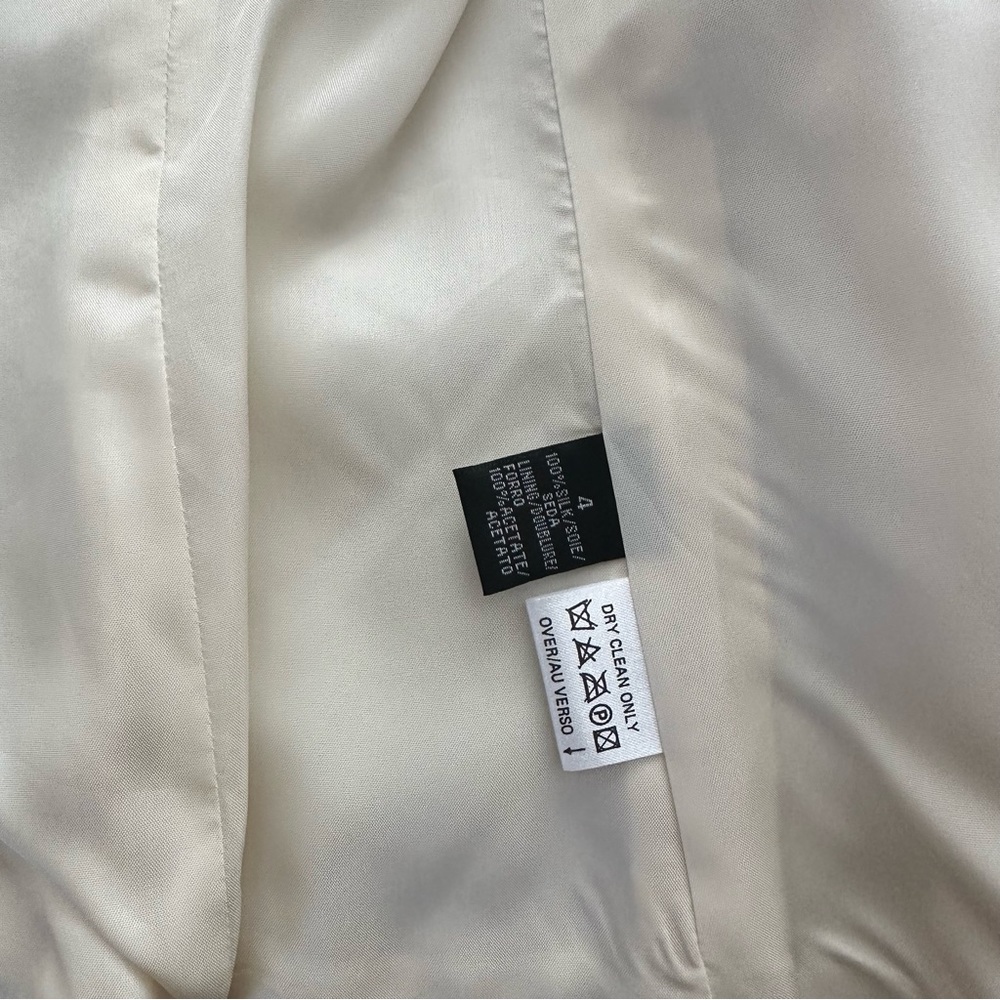 LIZ CLAIBORNE COLLECTION 2-piece garment jacket blazer skirt 100% silk size 4 - Picture 9 of 16
